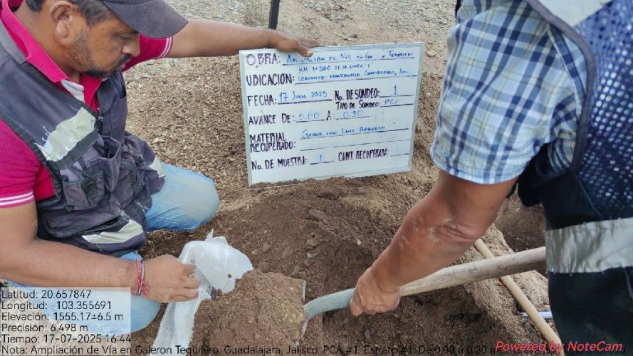 Pruebas geotécnicas Guadalajara