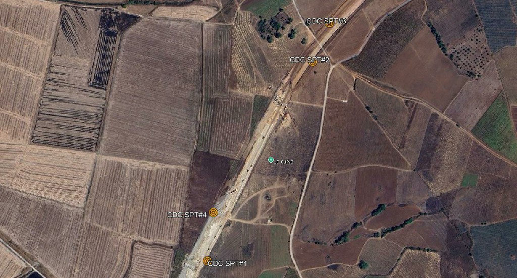 Exploración geotécnica carretera Xalisco