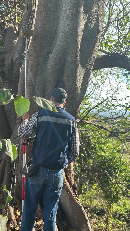 Levantamiento en zona rocosa