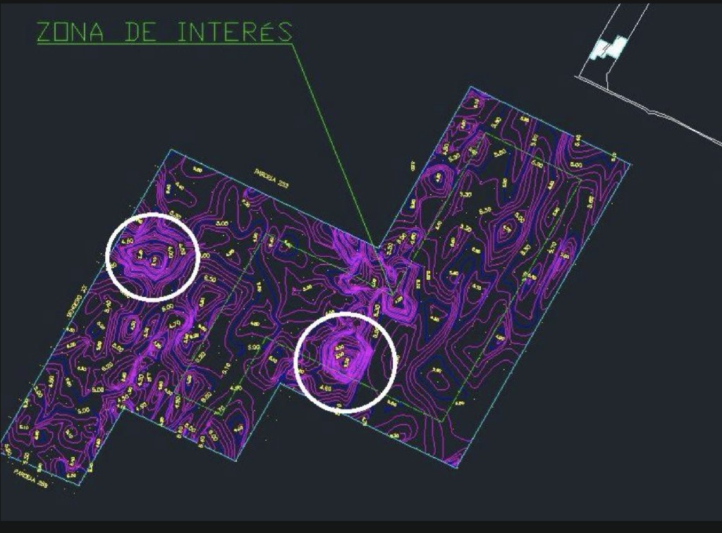 Plano general del proyecto mostrando zonas de interés